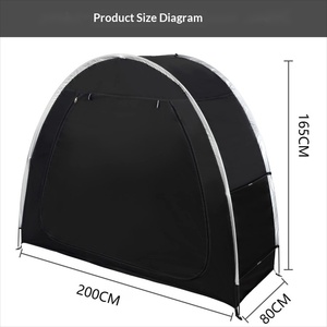 Abri de rangement pliable pour vélos d'extérieur, étanche et anti-poussière, pour le stationnement de VTT, le jardin et la terrasse - Product Image 4