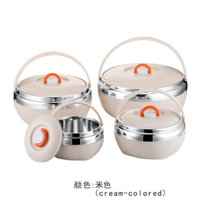 <span class=keywords><strong>Pot</strong></span> isotherme double paroi en acier inoxydable, <span class=keywords><strong>pot</strong></span> à lunch portable avec poignée - Product Image 2