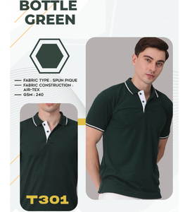 เสื้อยืดผ้าปิเก้พรีเมียมสำหรับผู้ชาย 240 GSM เนื้อผ้านุ่ม ระบายอากาศได้ดี สวมใส่สบาย ทนทาน เหมาะสำหรับใส่ลำลองหรือทำงาน - Product Image 3