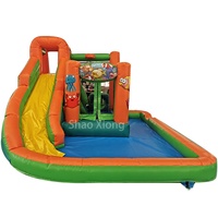 Saut de princesse gonflable pour enfants, château gonflable combiné avec piscine