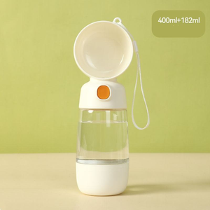 Bottiglia di cibo per cani 2-in-1, alimentatore per animali domestici portatile con ciotola da viaggio, Dispenser per l'alimentazione potabile all'aperto per cani <span class=keywords><strong>e</strong></span> gatti - Product Image 4