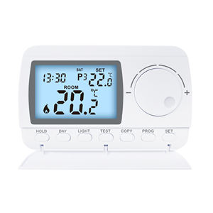 Chaudière à <span class=keywords><strong>gaz</strong></span> <span class=keywords><strong>programmable</strong></span> 7 jours 230V <span class=keywords><strong>Thermostat</strong></span> de chauffage <span class=keywords><strong>filaire</strong></span> pour pièce - Product Image 2