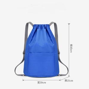 Bolsa de Zapatos Deportiva Impermeable, Portátil, Unisex, de Moda, para Gimnasio y Viajes, con Cordón, Mochila Deportiva Oxford con Bolsillo con Cremallera y Forro de Poliéster - Product Image 2