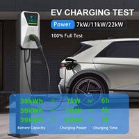 Cargador de Pared para Vehículos Eléctricos, 7kW 11kW 22kW, Tipo 1, Tipo 2, J1772, NACS, GBT, CCS1, CCS2, Inteligente, OCPP, DLB, WiFi, Bluetooth, APP, RFID, LCD, Temporizador, IP65