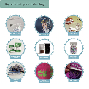 Plastica riciclata Evoh integratore di capsule organiche Super verdi custodia trasparente Mylar Doypack Bag con Logo personalizzato - Product Image 3