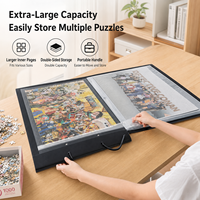 Album de rangement pour puzzles grand format B2 4K, 1000 feuilles, protège-pages haute clarté et résistant, classeur de collection, logo personnalisé