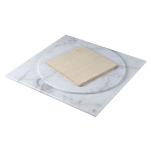 Lifepursue <span class=keywords><strong>Fonte</strong></span> <span class=keywords><strong>en</strong></span> marbre blanc naturel blanc-noir RD60CM Ensemble de <span class=keywords><strong>table</strong></span> <span class=keywords><strong>ronde</strong></span> - Product Image 6