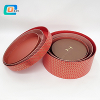 Emballage en papier de rose de mariage recyclable personnalisé boîte cylindre en carton rigide chapeau haut et bas tube rond chocolat cadeau fleur