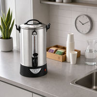 Chauffe-eau commercial 950W en acier inoxydable 304, capacité 40 tasses, pour café et restauration, avec fonction maintien au chaud