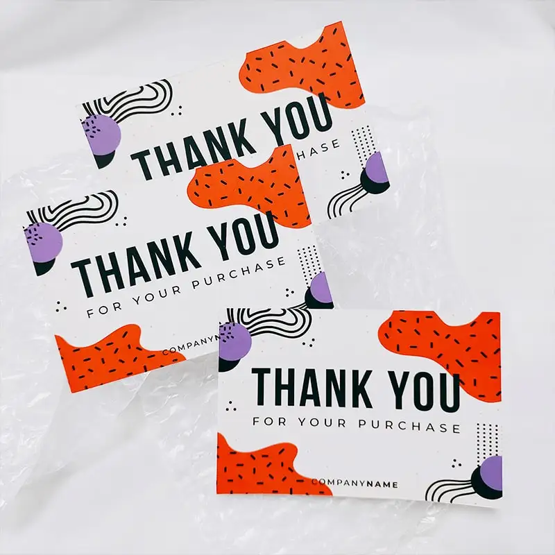 Shanli Hank you card custom Thank you card для бизнес-моделей handmade thank you card