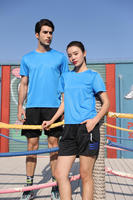 T-shirt de Sport 2022 Polyester pour hommes et femmes, vêtements de gymnastique, Promotion en gros, blanc, coupe à sec, 100%