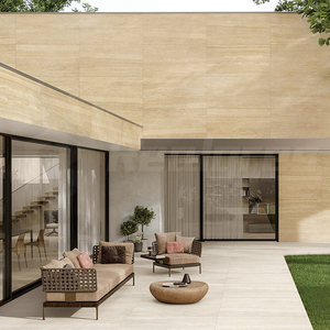 Realgres tùy chỉnh nhà trang trí màu be travertine sứ Matte <span class=keywords><strong>slab</strong></span> cho sàn và tường gạch 60 bởi 120 - Product Image 2