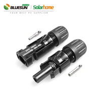 Bluesun Hochwertige Solar-PV-Kabel 4mm Solar-PV-Kabel PV-Steckverbinder Schwarz und Rot Photovoltaik-Gleichstromkabel