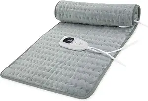 Wholesale Electric Heat Pad Silver Gray Heating Pad Electric Heat Pad For Back Pain And Cramps Relax