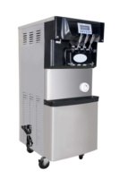Nieuwe volautomatische Wiberda commerciële soft serve ijsmachine poeder dubbele mengbak melk water basis CE restaurant hotel 1