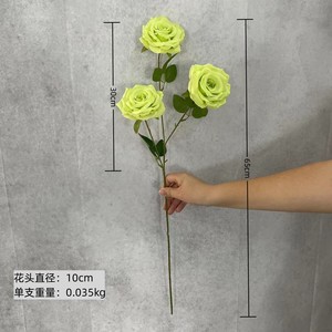 Décorations murales de roses artificielles en soie, fleurs rondes à branche unique, arrangements floraux au sol pour allée de mariage, réutilisables ZSM-002 - Product Image 3