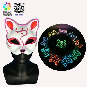 Muestra gratis Cosplay Led máscara de fiesta de <span class=keywords><strong>Carnaval</strong></span> de Halloween completa de máscaras - Product Image 6