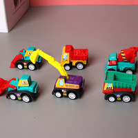 Set de 6 Carritos de Juguete a Fricción Modelo de Vehículo Camión de Bomberos Taxi Mini Carros de Regalo para Niños