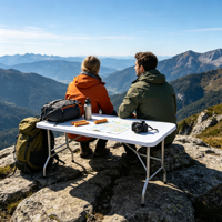 Table à manger pliante légère personnalisée pour les rassemblements en plein air et l'utilisation à domicile 180 cm