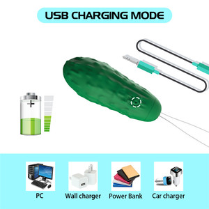 Thiết kế mới Silicone điều khiển từ xa không dây dưa chuột Rau rung nhảy trứng Vibrator cho phụ nữ - Product Image 4