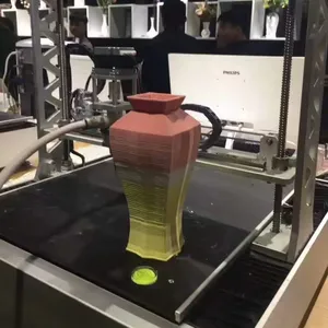 Kualitas tinggi 3.5 inci penuh warna layar sentuh tanah liat keramik bahan lumpur mini 3D printer rumah