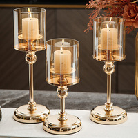 Meilleure vente Bougeoir en verre exquis élégant pour accessoires de décoration intérieure