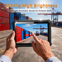 Tablette robuste d'extérieur QS1006 Windows 11 Pro Wi-Fi PC robuste lisible en plein soleil Tablette 10,1 pouces pour le travail sur le terrain Construction