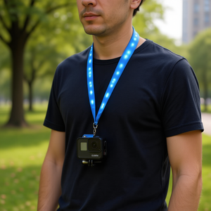 Ilan Accessories 2 X 45 Cm Cinturino Luminoso Blu per Fotocamera e Telefono Indossabile - Product Image 3