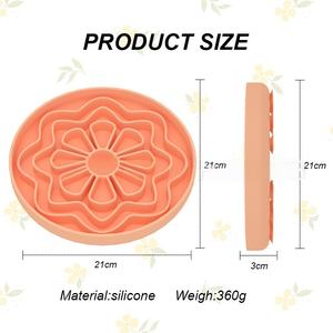 <span class=keywords><strong>2025</strong></span> Novo Design Eco-Friendly Girassol <span class=keywords><strong>Pet</strong></span> Slow Feeder <span class=keywords><strong>Bowl</strong></span> Antiderrapante <span class=keywords><strong>Silicone</strong></span> Estilo Moderno para Gatos e Cães - Product Image 2