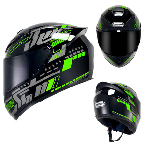 Casque de moto pour <span class=keywords><strong>homme</strong></span> et femme, personnalisé, pour véhicule électrique, quatre saisons, casque intégral pour moto, 3C - Product Image 1