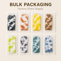 Chaussettes de yoga pour femmes OEM personnalisées, tie-dye 8 couleurs, antidérapantes, respirantes, écologiques, pour usage quotidien, collection printemps, vente en gros