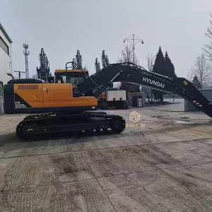 Excavatrice sur chenilles Hyundai HX220L d'occasion de haute qualité, châssis long, 22 tonnes, pelle hydraulique d'origine avec moteur Cummins QSB6.7 - Product Image 2