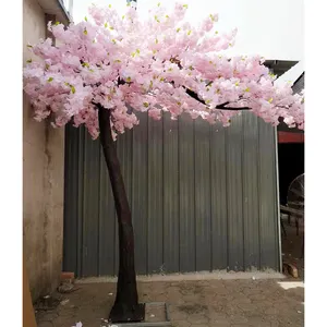 Árvore de plantas artificiais de seda Sakura, grande flor de cerejeira falsa, peça central de árvore artificial para decoração de casamento