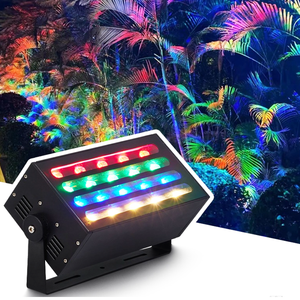 Étanche RGBW LED mur rondelle scène lumières IP65 évalué DMX512 matrice de contrôle pour une utilisation en plein air DJ - Product Image 6