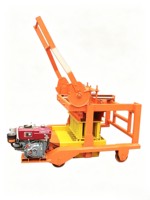 Machine mobile diesel QT40-3D pour la fabrication de blocs de béton sans palette, pour briques creuses et pleines