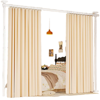Séparateur d'espace en fer blanc robuste et écologique, hauteur 4-10 pieds, largeur 28-70 pouces, séparateur de pièce, supports de rangement, étagères