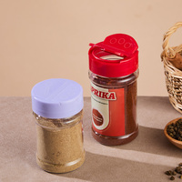 Bouteille vide transparente en plastique de 150 ml et 170 ml avec bouchon papillon pour épices, poudre de chili et condiments de cuisine – Emballage de stockage