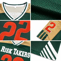 Kaos Sepak Bola Amerika Desain Patchwork Logo Bordir Kustom Model Crop Boxy