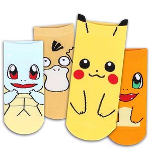 Calcetines tobilleros Harajuku con dibujos animados para mujer, de algodón, Kawaii, <span class=keywords><strong>gato</strong></span>, novedad - Product Image 5