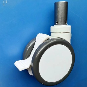 Customized 5-inch caster wheels with double-piece swivel base; hospital <b>bed</b> wheels, nursing <b>bed</b>, operating <b>table</b> accessories, - Product Image 3