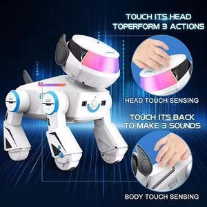 โรงงานผลิตหุ่นยนต์สุนัขอัจฉริยะ AiJH STEM จัดจำหน่ายโดยตรง ควบคุมด้วยเสียง AI และรองรับ 64 <span class=keywords><strong>ภาษา</strong></span> เรียนรู้ STEM ได้ รับผลิตแบบ OEM/ODM ขายส่งหุ่นยนต์สัตว์เลี้ยง - Product Image 2