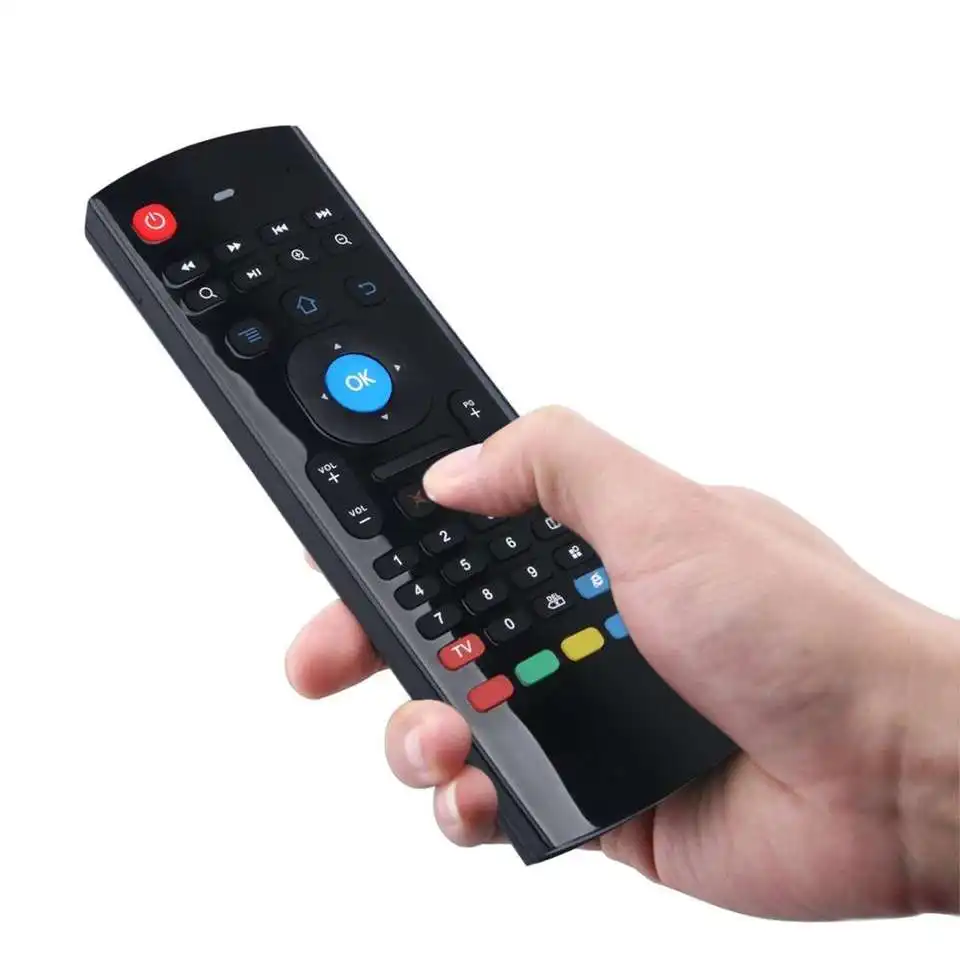 MX3 smart USB air mouse TV BOX remote controller with voice function 2.4Ghz Mini Wireless Keyboard for Android/PC/TV