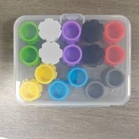 Bouchon de flacon d'insuline en silicone de qualité alimentaire, léger, durable, étanche et réutilisable, 3 ml, taille 1/2 port, fermeture à sertir