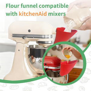 Vertical Mixer Flour Hopper Attachment <b>Baking</b> Vertical Flour Pouring Chute Kitchen Accessories and Promotional Gifts - Product Image 4