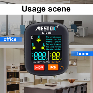 ST05B <strong>Socket</strong> Standard US Ground Tester US <strong>Plug</strong> Industrial Electric Wall <strong>Socket</strong> Cheap GFCI <strong>RCD</strong> Digital Black <strong>Socket</strong> - Product Image 5
