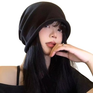 Chapeau tricoté surdimensionné de style coréen pour femmes, chapeau chaud d'hiver avec rabats pour les oreilles, bonnet de ski pliable, respirant et protecteur - Product Image 4