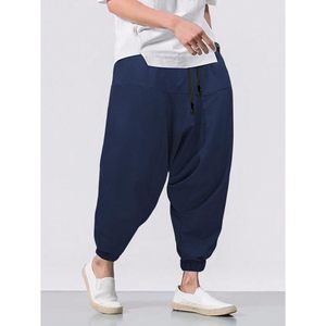 Pantalon Harem Patchwork pour Homme FOXA en Coton et Fibre de Bambou Respirant, Ample, Style Bohème, pour l'Été, la Plage et le Streetwear - Product Image 3