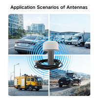 Antenne de navigation marine étanche IP66 1575.42MHz GPS GNSS avec amplificateur de signal actif et interface filetée pour embarcation