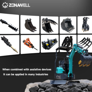 小型履带式挖掘机伊顿液压缸铲斗附件迷你花园多功能挖掘机移动挖掘机 - Product Image 3