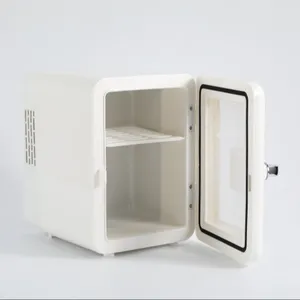 Venta directa de fábrica Nevera pequeña 4L Home Hotel Gran rendimiento de refrigeración y calefacción Mini refrigerador portátil transparente